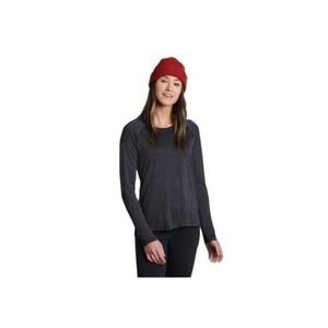 Kuhl Womens Large Constance Engineered Long Sleeve Tshirt Charcoal Gray